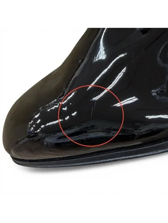 ★SOLD★ Louis Vuitton Solferino Line Damier Fabric Patent Leather Dress Shoes - Picture 9 of 9